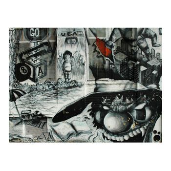Papel Pintado 3d - Street Art Graffiti (200x154 Cm)