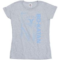 disney camiseta manga larga the mandalorian para mujer
