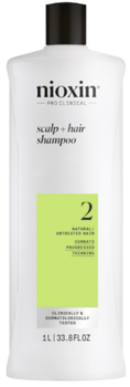 Nioxin 2 Champú Cabello Natural Debilitamiento Avanzado 1000 ml