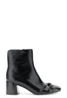 botines con hebillas efecto naplak black