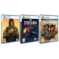 pack death stranding dc  spiderman miles morales  uncharted coleccion legado de los ladrones ps5
