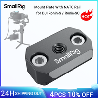 riel nato smallrig para dji ronin ssc con 14 -20 orificios roscados diy dslr rs 2rsc 2 accesorios para camara de accion de monitor-3032
