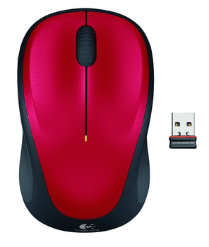 RATON LOGITECH INALAMBRICO ROJO/NEGRO M235