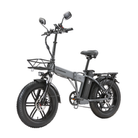bicicleta electrica plegable sinohon a20 neumaticos anchos de 20 pulgadas bateria de 1050 wh gris