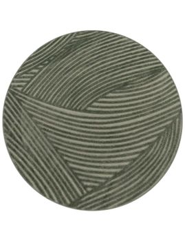 Alfombras de interior y exterior Cotara verde 120 cm redondo