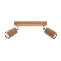 lampara de techo roble madera alt 20 cm
