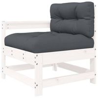sillon de jardin  silla de jardin  silla de exterior con cojines madera maciza de pino blanco