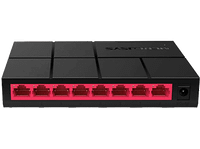 switch - mercusys ms108g 8 puertos gigabit 101001000mbps negro