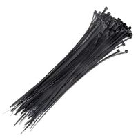 300 x 48mm cable tie black qty 100