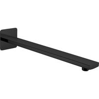 soporte ovalado negro mate de pared en acero y laton resistente