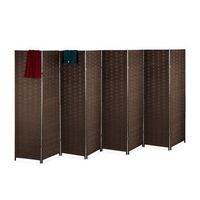 mampara de pared con 8 paneles natural
