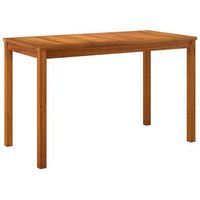 mesa de jardin  mesa de exterior madera maciza de acacia 110x55x67 cm