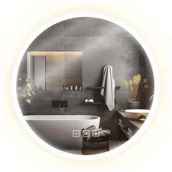 Espejo Led Bluetooth Ffj Chrome 80cm