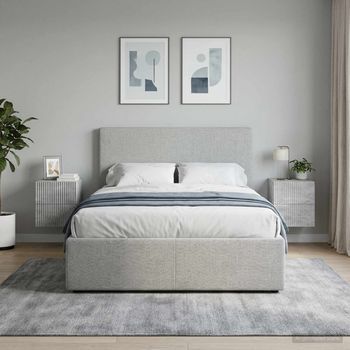 Mesita De Noche De Pared - Dormitorio - Madera De Ingeniería - Gris Hormigón (33x34.5x40cm)