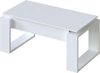 mesa centro elevable blanco artik medida 105cm x 55cm x 45-54cm