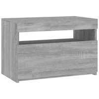 mueble de tv  mueble de salon  gabinete de tv con luces led gris sonoma 60x35x40 cm