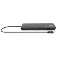 estacion usb-c urban factory hubee mini multi-pantalla 4k 100 w