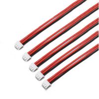 cable de extension de equilibrio de carga de bateria lipo de 30 cm 5pcs 2s 3pin 254xh con cable de silicona