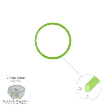 Anillo Silicona Para Recipiente Hermetico Cristal Redondo 400 Ml - Neoferr..