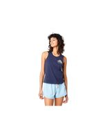 camiseta rip curl re-entry crew tee mujer azul marino