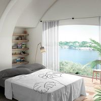 juego de sabanas blanca cama 180