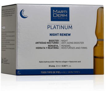 MartiDerm Platinum Night Renew 30 Ampollas