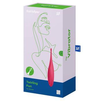 Satisfyer Twirling Fun Vibrador Rojo Amapola 1un