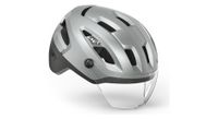 casco met intercity mips plateado reflectante mate