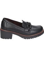 mocasines de piel con tacon para mujer pitillos 20220 negro 37