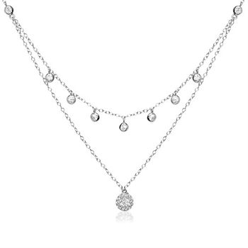 Cadena de plata 925 con circonita