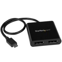 startech adaptador grafico usb-c a displayport 2 puertos