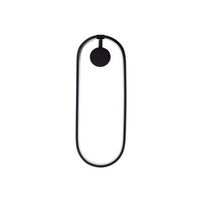 lampara de pared can-13556 negro metal 17x 48x 10 cm