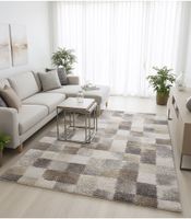 mehari 245 - alfombra de moderna diseno de cuadros