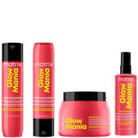 glow mania colour protecting set including shampoo conditioner leave-in conditioner and mask