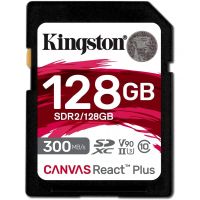 kingston canvas react plus sdxc 128gb uhs-ii v90 u3 clase 10