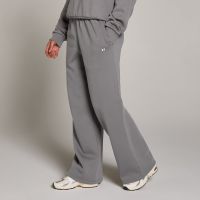pantalon de chandal de pernera recta basics para mujer de mp - gris ceniza - m