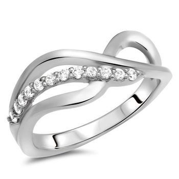 Anillo de plata 925 de alta calidad con circonita