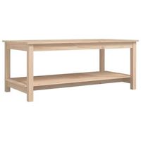 mesa de cafe - mesa de centro de madera maciza de pino 110x55x45 cm