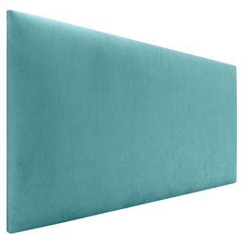 Dhome Cabecero De Terciopelo Liso 95x60 Camas 80/90 - Turquesa