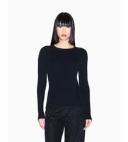 ax armani exchange para mujer xw001883af10352uc001 jersey raglan negro m casual viscosa manga larga