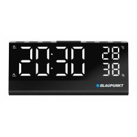 reloj despertador blaupunkt cr10alu fm pll led aluminio negro