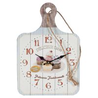 wanderlust deco reloj de pared blanco de madera estilo minimalista 27x40x2h cm