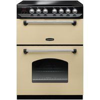rangemaster classic 60 electric ceramic cooker - cream  chrome cream