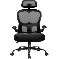 silla de oficina ergonomica gtplayer con reposacabezas 3d y soporte lumbar ajustable