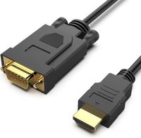 ipsdi cable hdmi a vga 1m unidireccional hdmi fuente a vga monitor macho a macho compatible para computadora hdmi monitor vga proyector raspberry pi roku xbox y mas