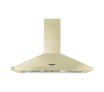 RANGEMASTER LEIHDC90CR/C Chimney Cooker Hood - Cream & Chrome, Cream