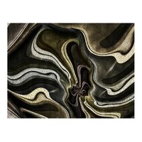 papel pintado 3d - green and brown textured fractal 300x231 cm