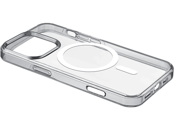 Funda móvil - CellularLine, Para Apple iPhone 16 PRO MAX, Trasera, TPU, MagSafe, Transparente