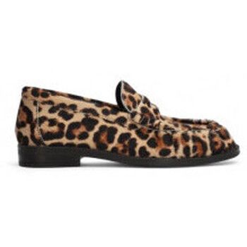 Alpe Mocasines mocasin piel print leo linea oxford para mujer