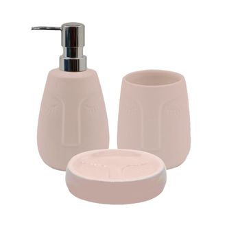 Juego de baño facial de cerámica de 3 piezas